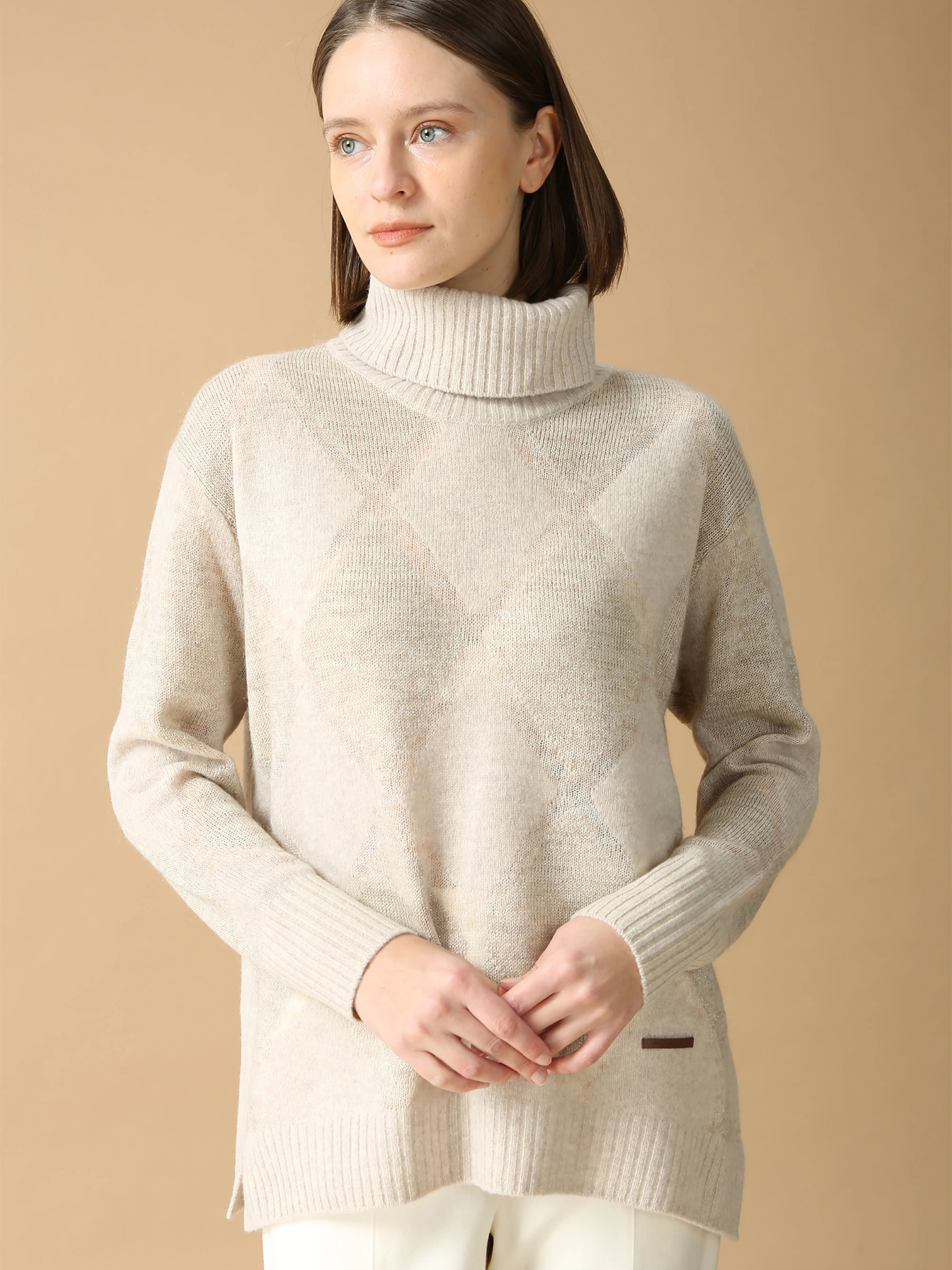 ニューイングランド ハイネック ニット セーター ｜ MORABITO BLANC