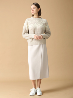 MORABITO BLANC(モラビトブラン) |エアーイング スノーフレーク 雪柄 セーター ニット