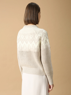 MORABITO BLANC(モラビトブラン) |エアーイング スノーフレーク 雪柄 セーター ニット