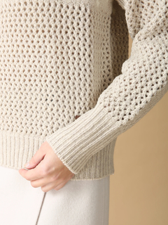 MORABITO BLANC(モラビトブラン) |エアーイング スノーフレーク 雪柄 セーター ニット