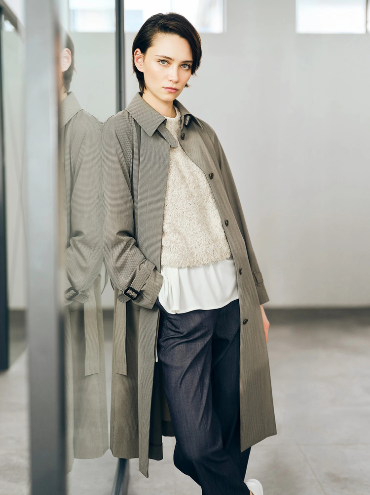 最終お値下げ【新品未使用】モラビト　ブラン　トレンチコート ロイヤルチェックコート ｜ MORABITO BLANC（モラビトブラン）｜.K