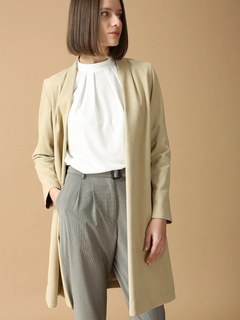 MORABITO BLANC(モラビトブラン) |ビジューフェイクスウェード コート