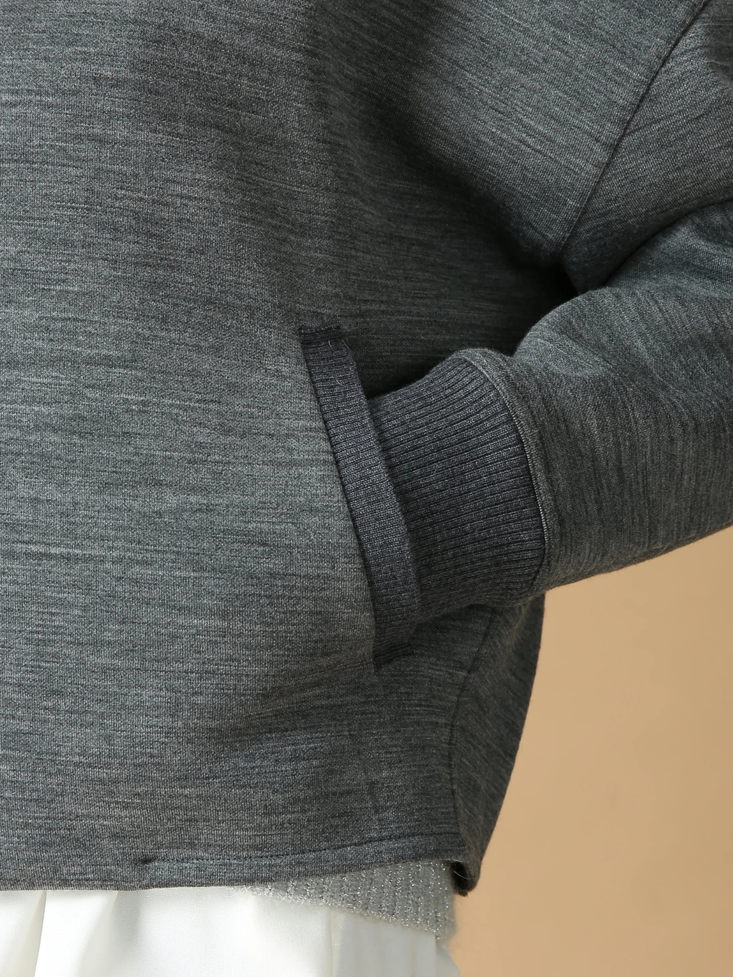 ウールダンボール ジップ ジャケット カーディガン ｜ MORABITO BLANC