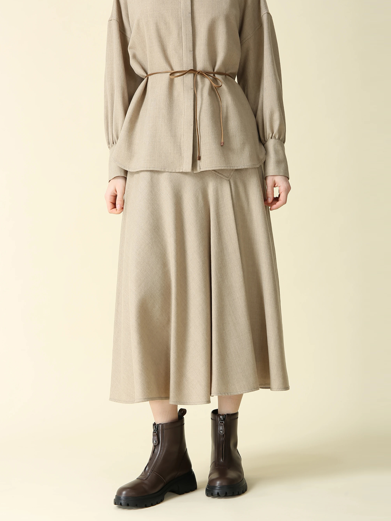 アンリセミフラノスカート ｜ MORABITO BLANC（モラビトブラン）｜.K