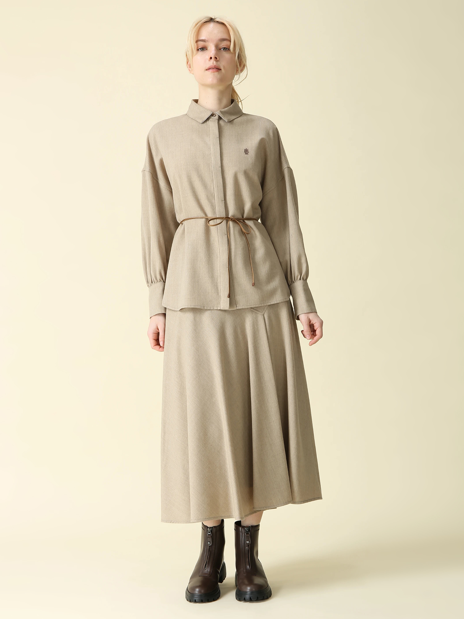 アンリセミフラノスカート ｜ MORABITO BLANC（モラビトブラン）｜.K