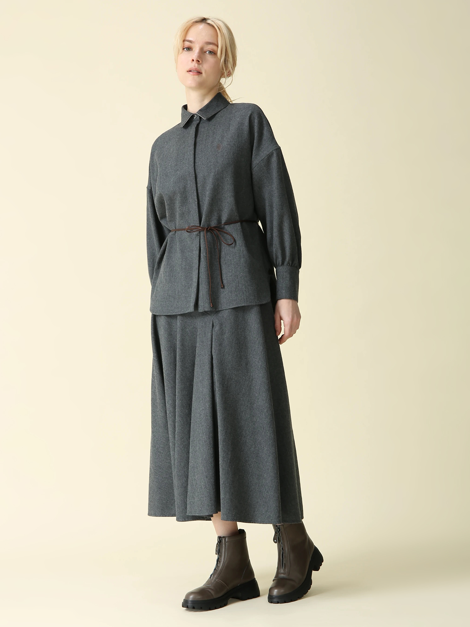 アンリセミフラノスカート ｜ MORABITO BLANC（モラビトブラン）｜.K