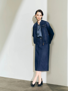 MORABITO BLANC(モラビトブラン) |【カタログ掲載】テクノロジー デニム スカート