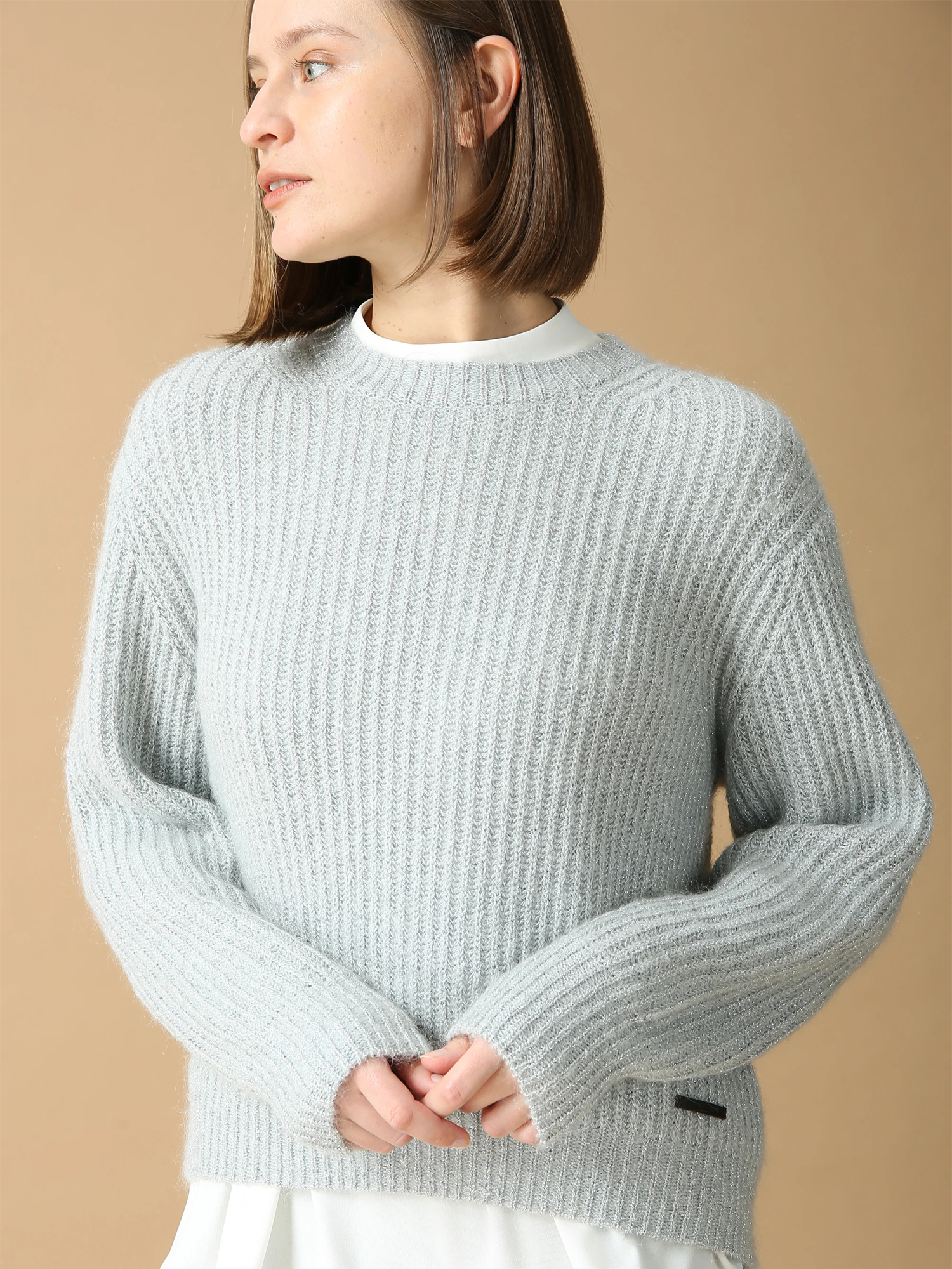 ラメリリー リブ ニット セーター ｜ MORABITO BLANC（モラビトブラン