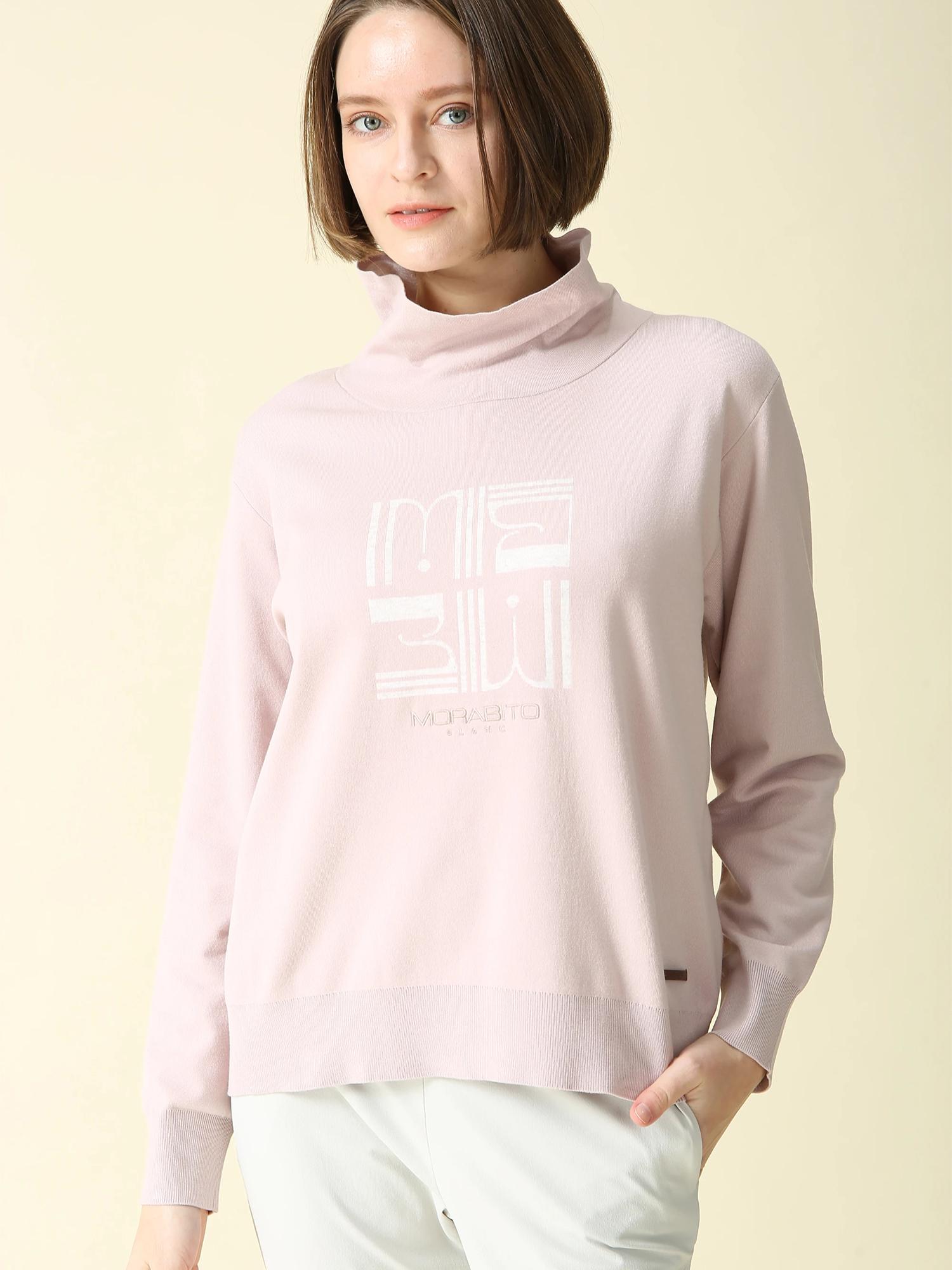 アテナ ハイネック ニット セーター ｜ MORABITO BLANC（モラビト