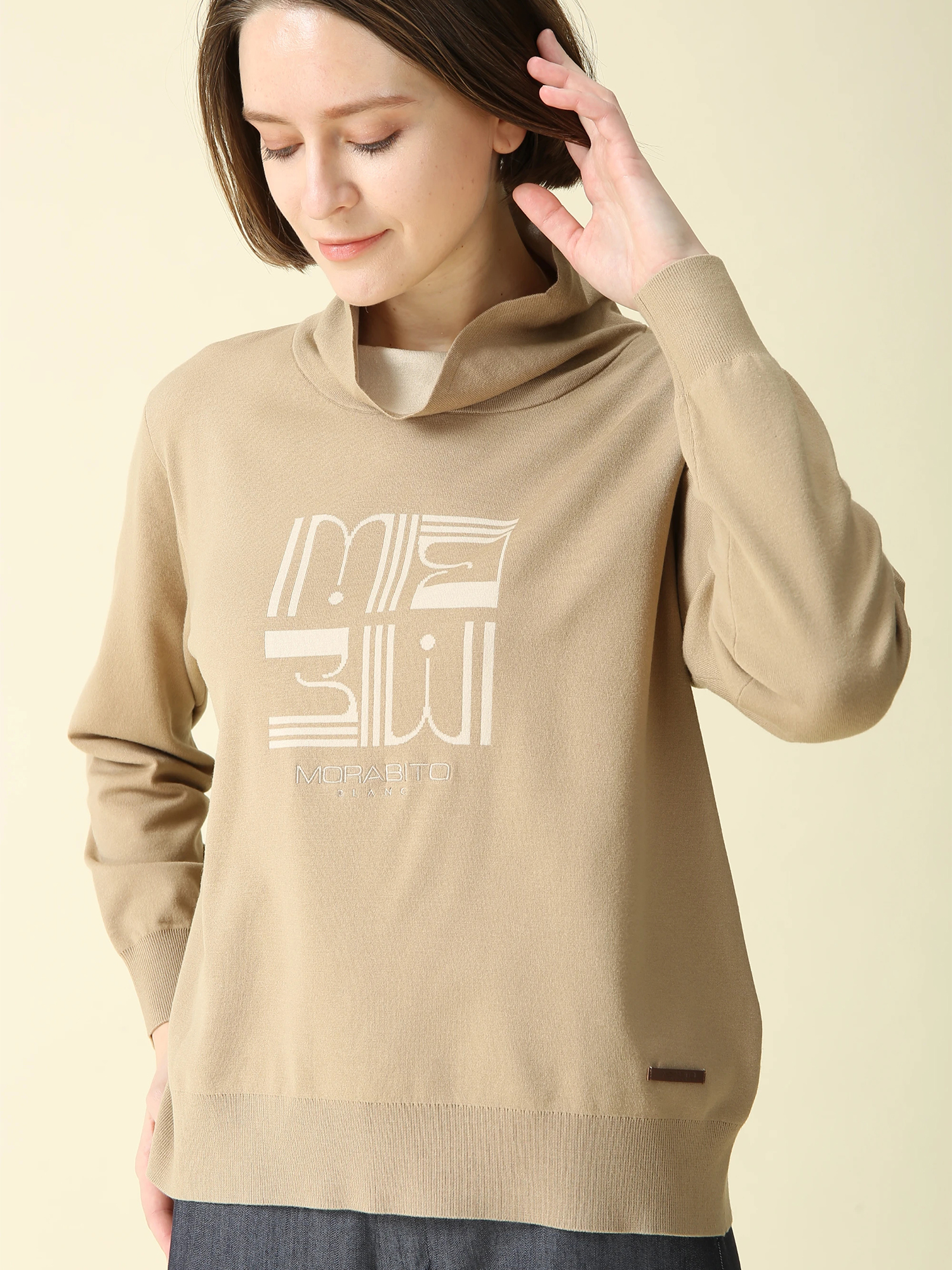 アテナ ハイネック ニット セーター ｜ MORABITO BLANC（モラビト