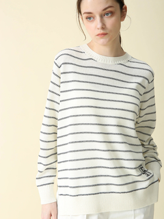 MORABITO BLANC(モラビトブラン) |VCコード ボーダー ニット セーター