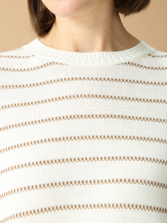 MORABITO BLANC(モラビトブラン) |VCコード ボーダー ニット セーター