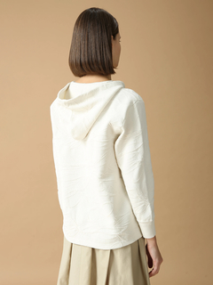 MORABITO BLANC(モラビトブラン) |モチーフジャカード ニット フーディ パーカー