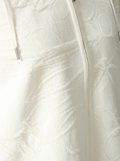 MORABITO BLANC(モラビトブラン) |モチーフジャカード ニット フーディ パーカー