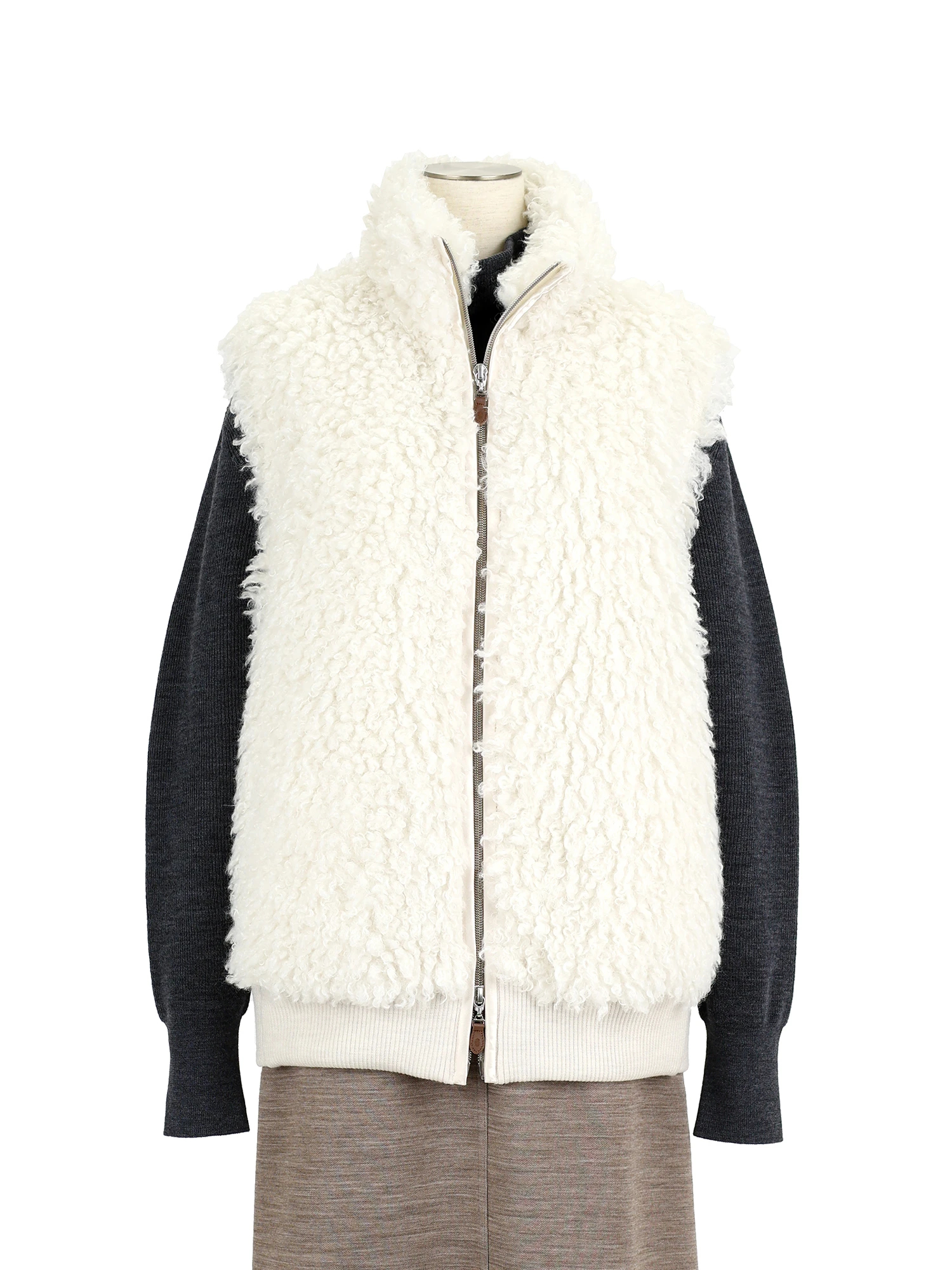 イファンシー ファー ベスト ジレ ｜ MORABITO BLANC（モラビトブラン