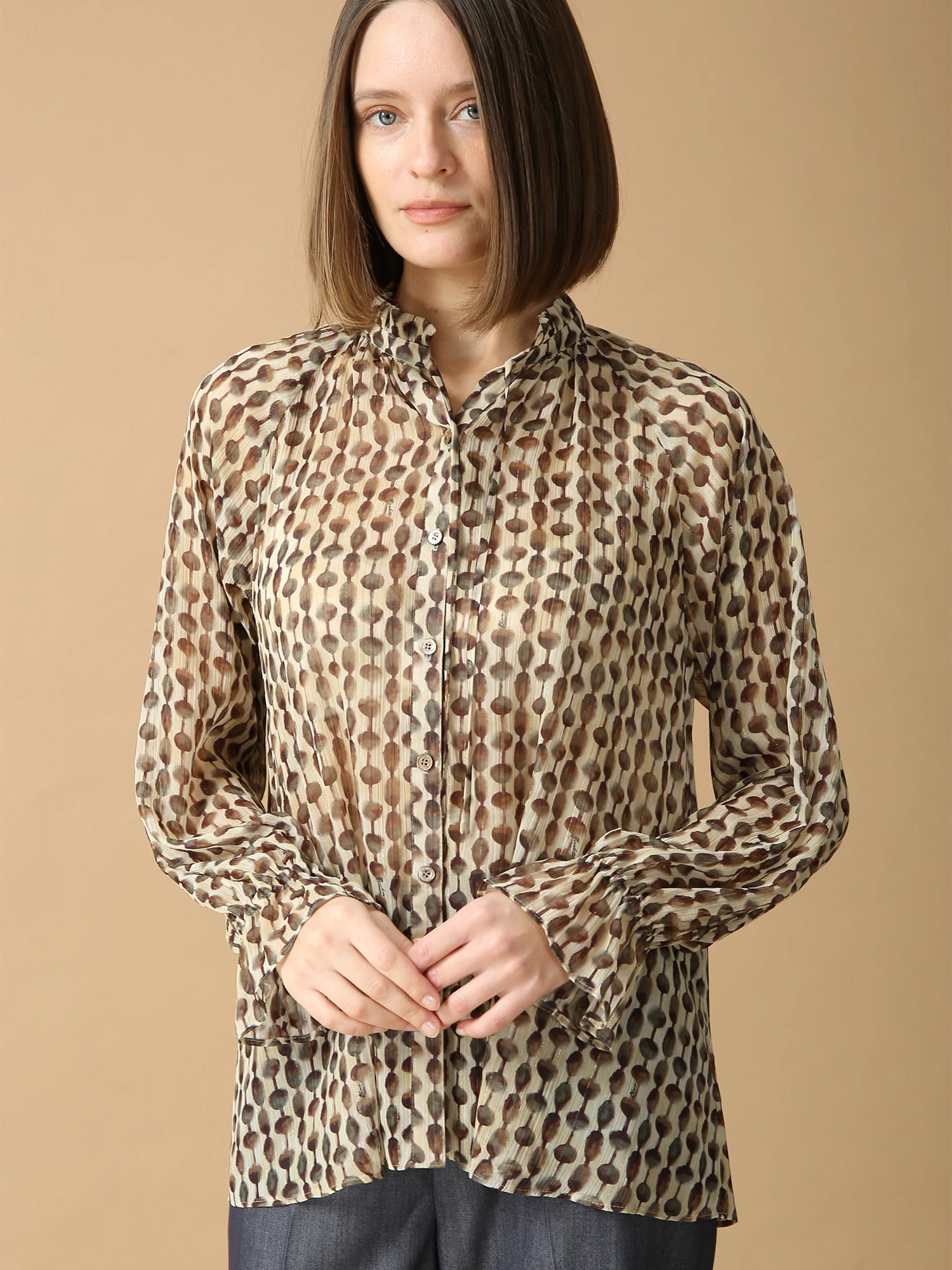 デヴォープリントブラウス ｜ MORABITO BLANC（モラビトブラン）｜.K