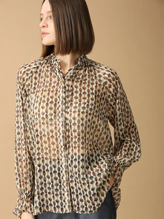 MORABITO BLANC(モラビトブラン) |デヴォープリント ブラウス シャツ
