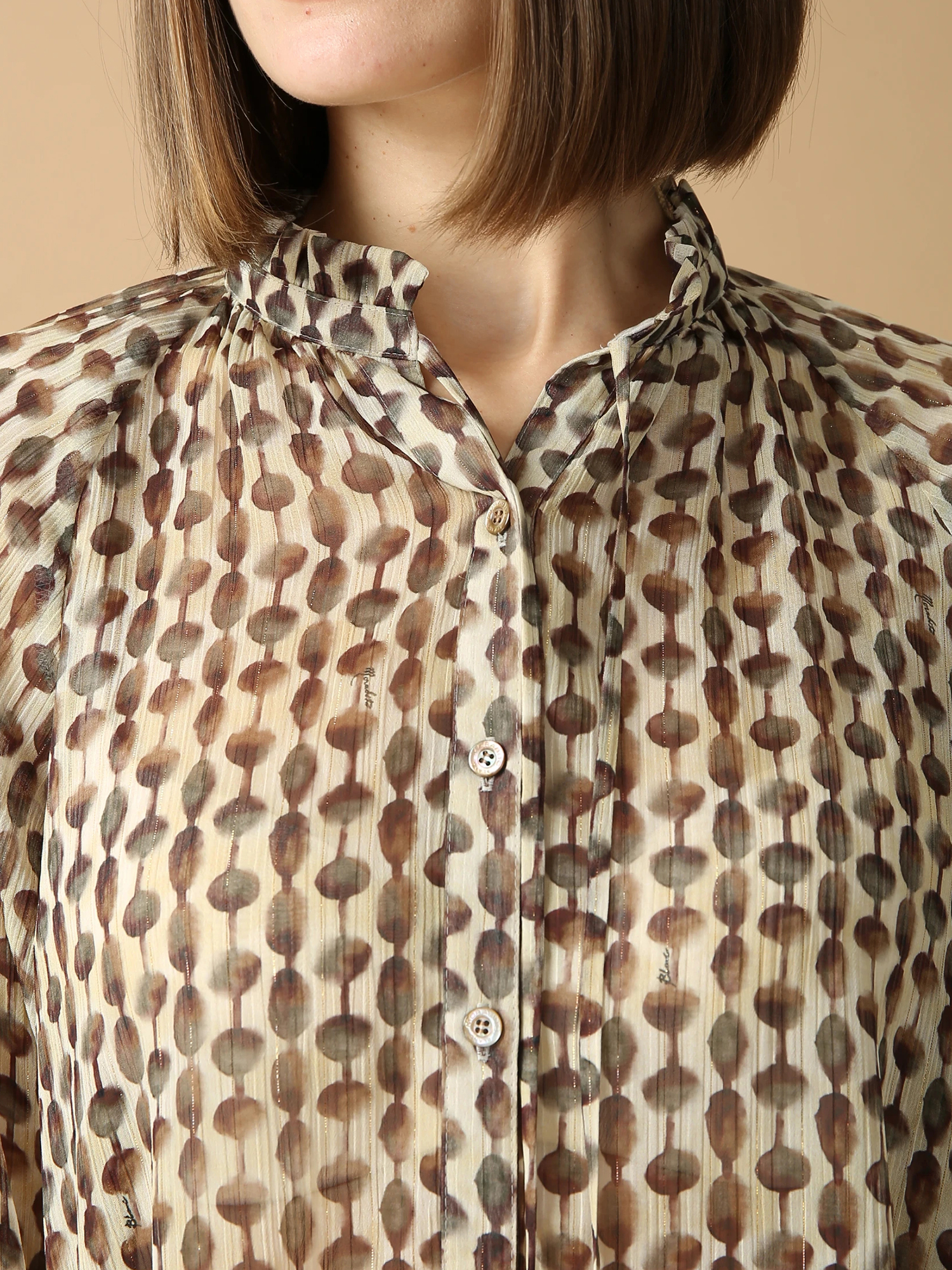 デヴォープリントブラウス ｜ MORABITO BLANC（モラビトブラン）｜.K