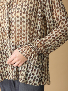 MORABITO BLANC(モラビトブラン) |デヴォープリント ブラウス シャツ