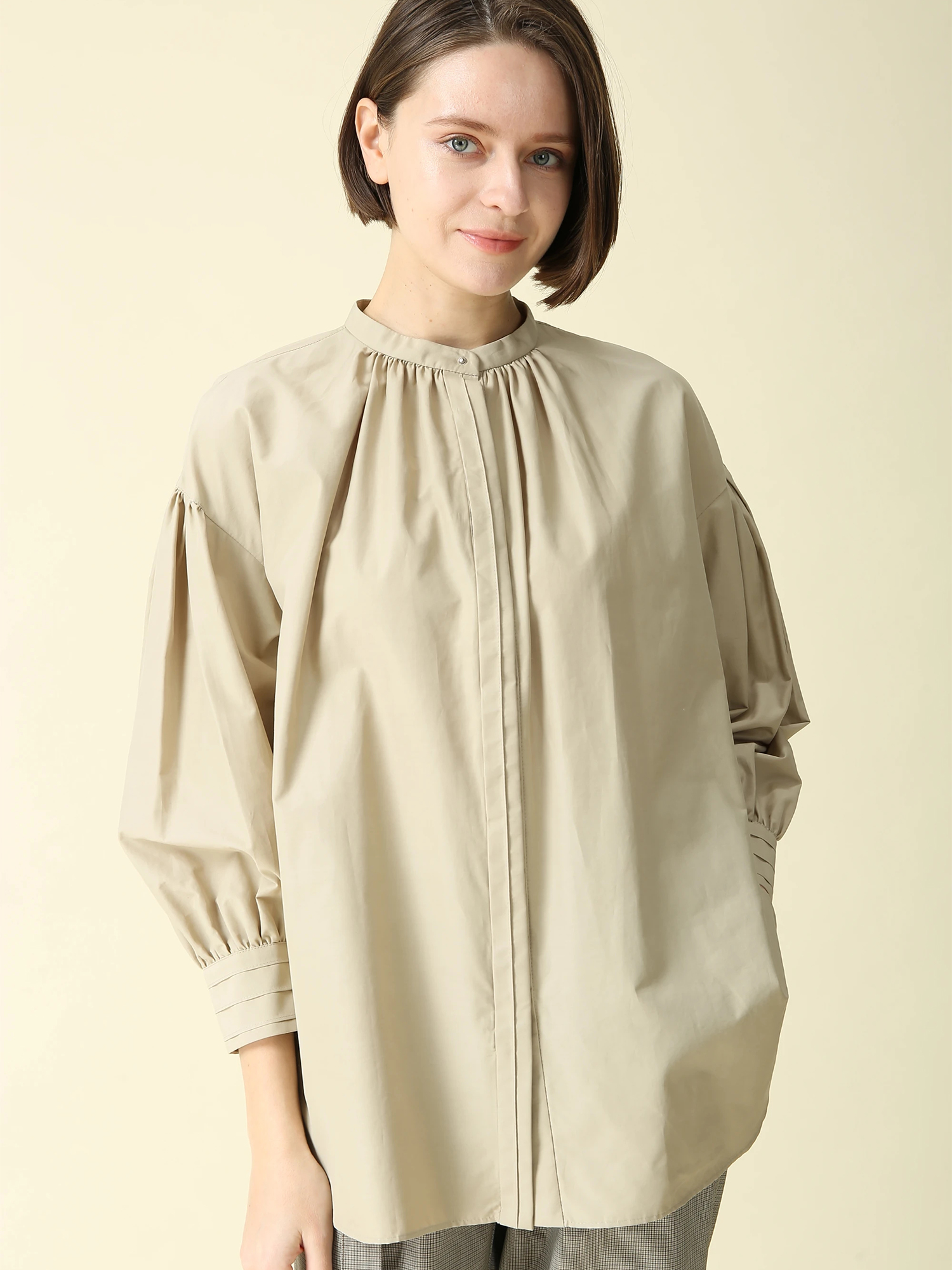 ジェットタッサー ブラウス シャツ ｜ MORABITO BLANC（モラビトブラン