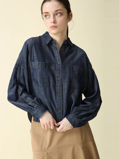 MORABITO BLANC(モラビトブラン) |【カタログ掲載】テンセルデニム ブラウス シャツ