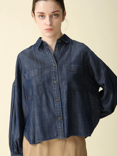 MORABITO BLANC(モラビトブラン) |【カタログ掲載】テンセルデニム ブラウス シャツ
