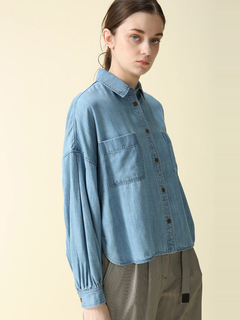 MORABITO BLANC(モラビトブラン) |【カタログ掲載】テンセルデニム ブラウス シャツ