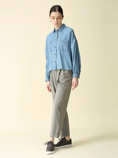 MORABITO BLANC(モラビトブラン) |【カタログ掲載】テンセルデニム ブラウス シャツ