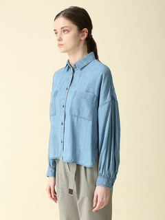 MORABITO BLANC(モラビトブラン) |【カタログ掲載】テンセルデニム ブラウス シャツ