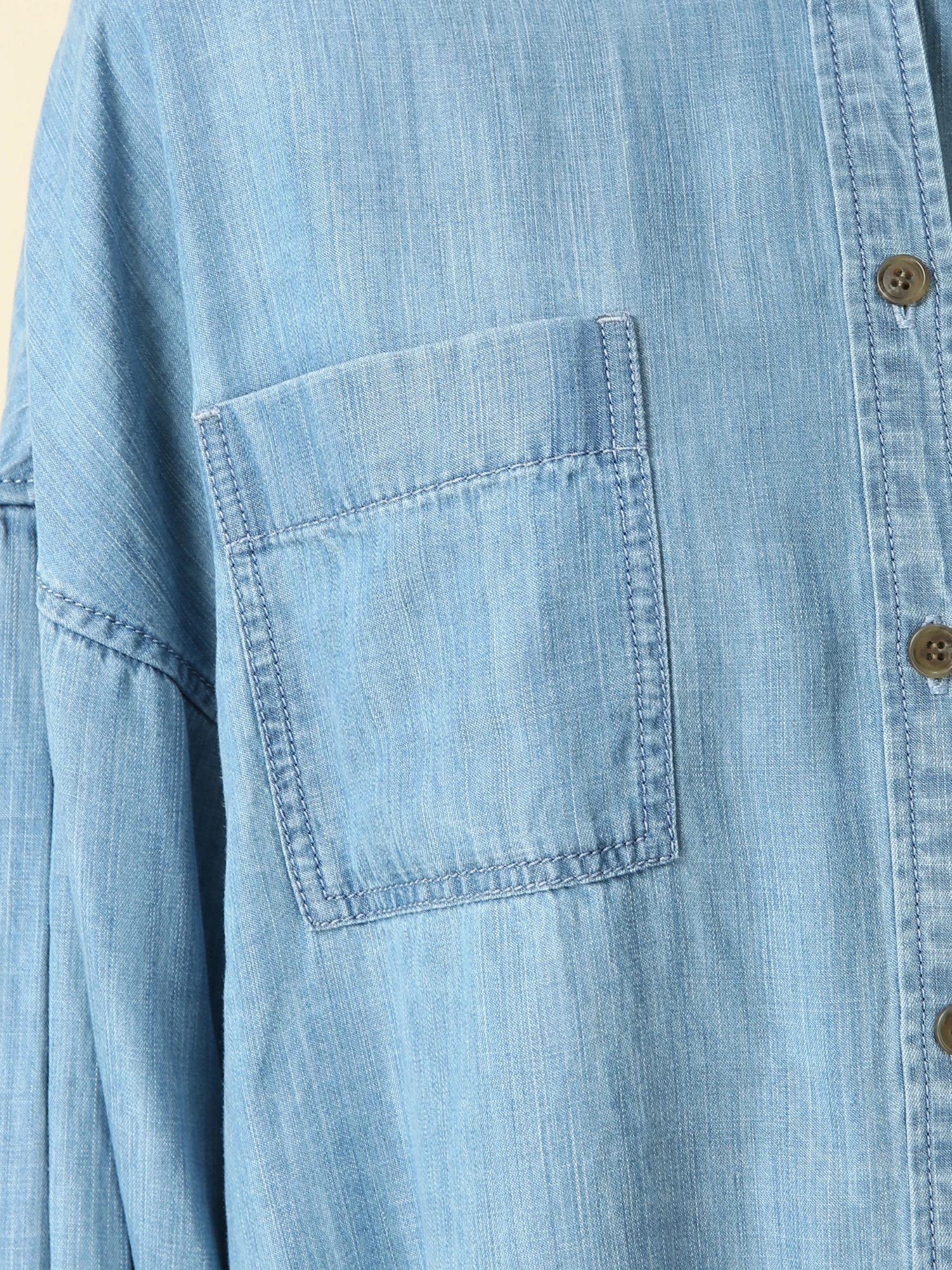 テンセルデニムブラウス ｜ MORABITO BLANC（モラビトブラン）｜.K