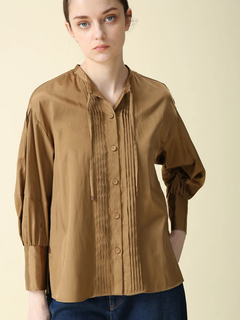 MORABITO BLANC(モラビトブラン) |【カタログ掲載】シルクライクサテン ブラウス シャツ