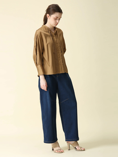 MORABITO BLANC(モラビトブラン) |【カタログ掲載】シルクライクサテン ブラウス シャツ
