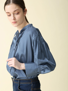 MORABITO BLANC(モラビトブラン) |【カタログ掲載】シルクライクサテン ブラウス シャツ