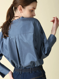 MORABITO BLANC(モラビトブラン) |【カタログ掲載】シルクライクサテン ブラウス シャツ