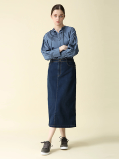 MORABITO BLANC(モラビトブラン) |【カタログ掲載】シルクライクサテン ブラウス シャツ