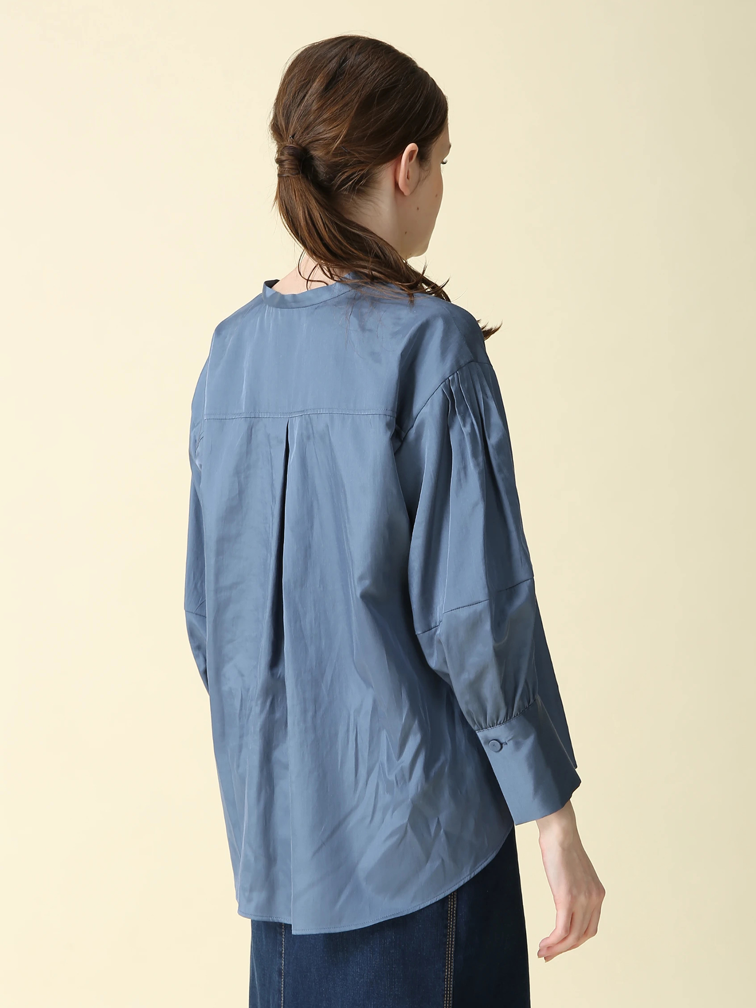 シルクライクサテンブラウス ｜ MORABITO BLANC（モラビトブラン）｜.K