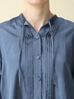 MORABITO BLANC(モラビトブラン) |【カタログ掲載】シルクライクサテン ブラウス シャツ