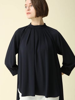 MORABITO BLANC(モラビトブラン) |アセテート強撚ポンチ プルオーバー ブラウス シャツ