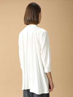 MORABITO BLANC(モラビトブラン) |アセテート強撚ポンチ プルオーバー ブラウス シャツ