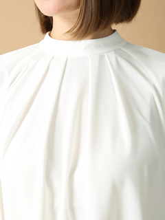 MORABITO BLANC(モラビトブラン) |アセテート強撚ポンチ プルオーバー ブラウス シャツ