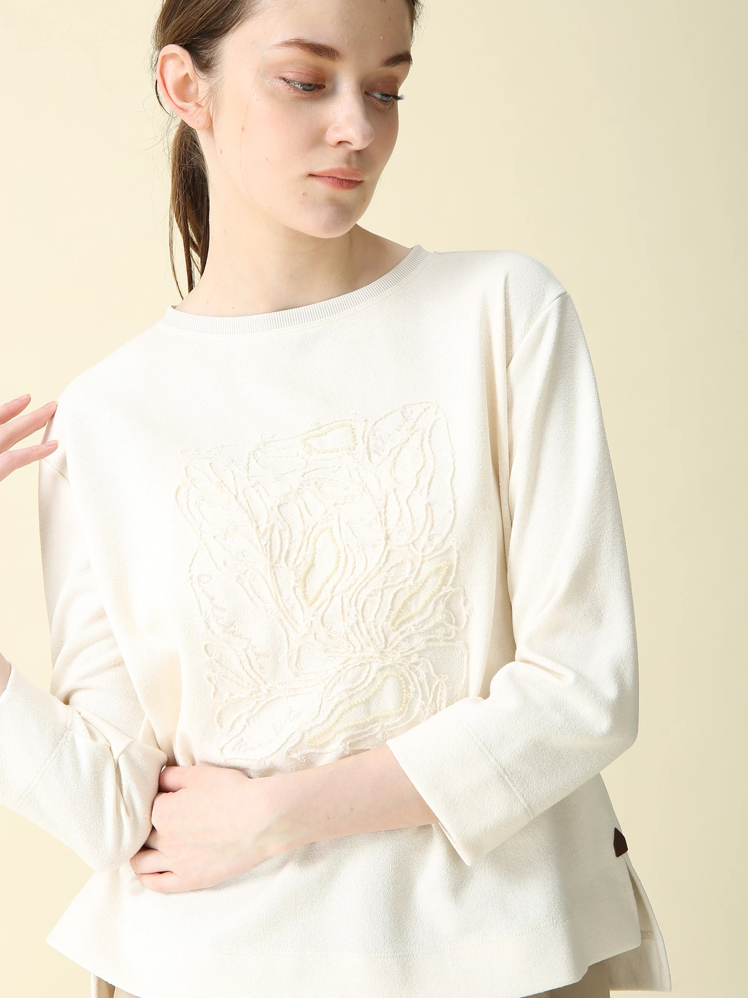 ブークレダンボール プルオーバー カットソー ｜ MORABITO BLANC