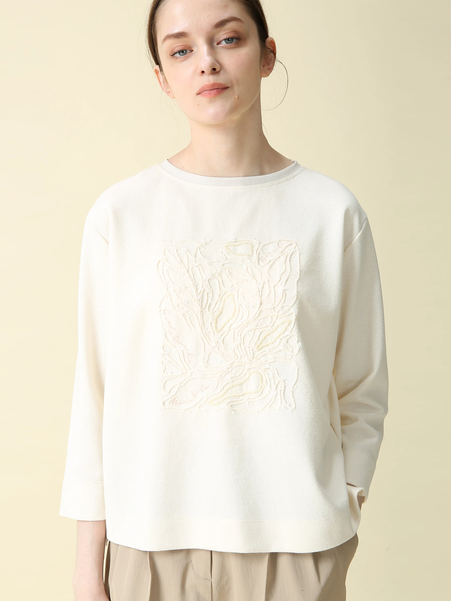 ブークレダンボール プルオーバー カットソー ｜ MORABITO BLANC