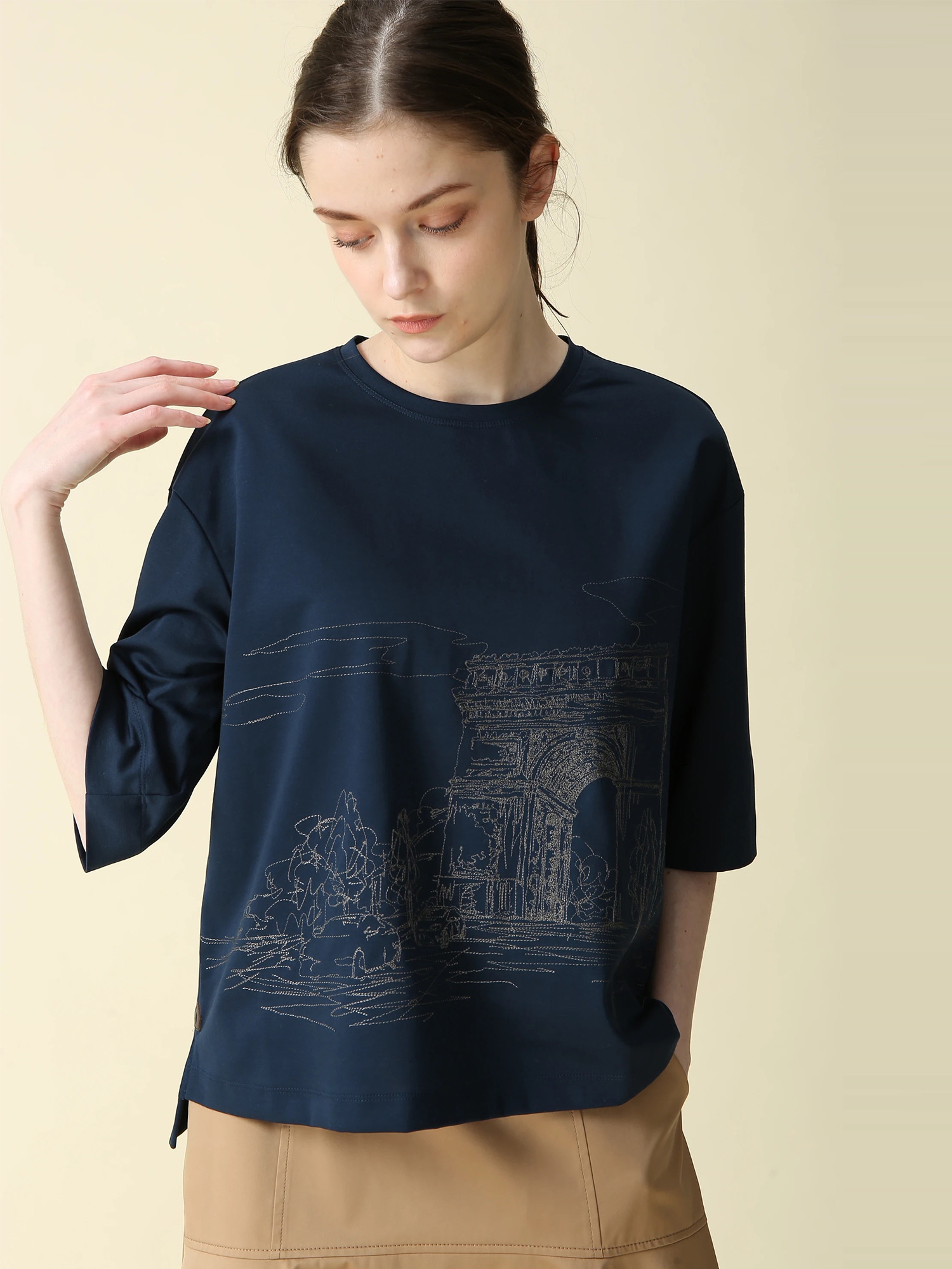 ゾッコンポンチ プルオーバー カットソー Tシャツ ｜ MORABITO BLANC