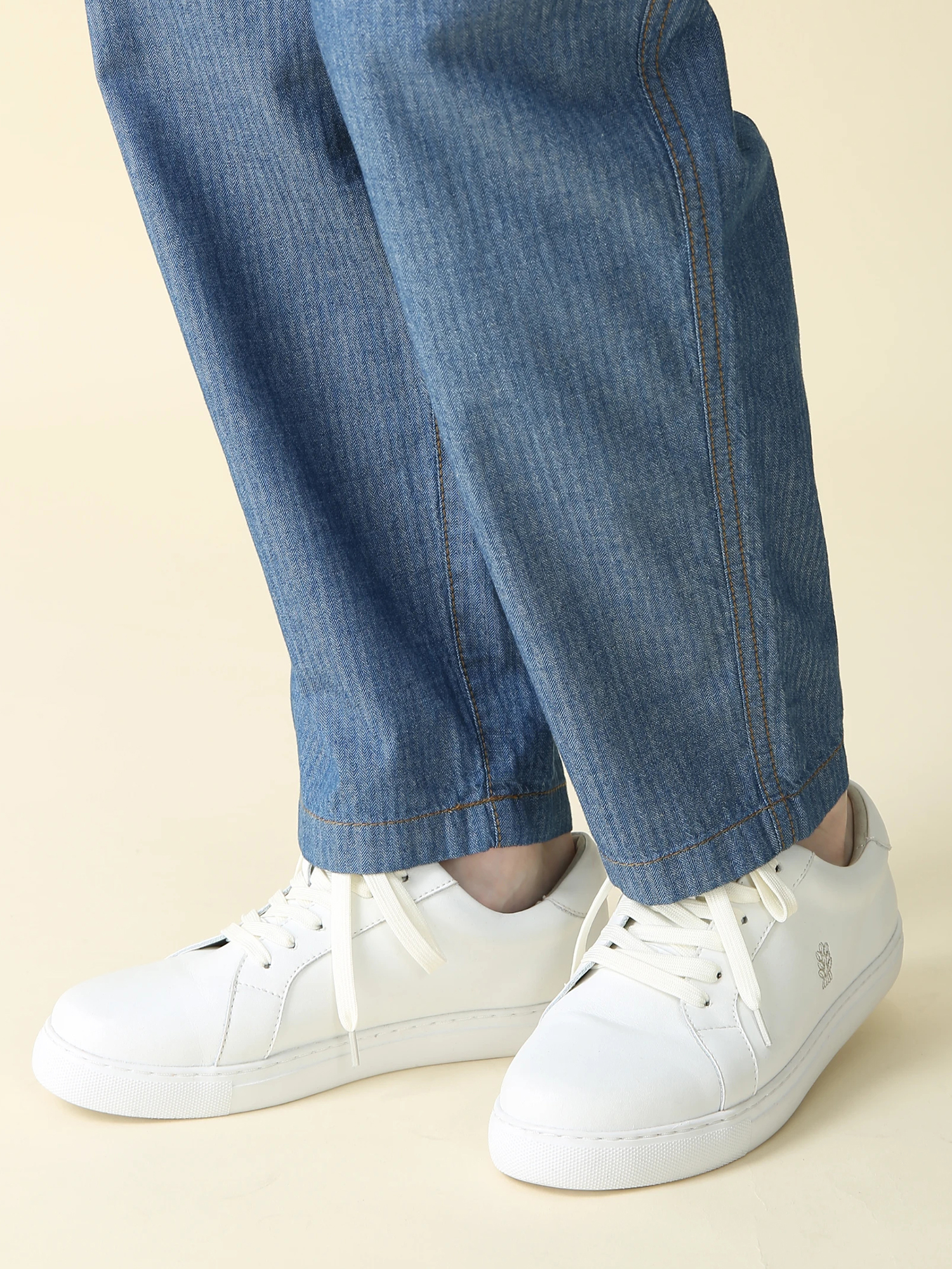 5oz ヘリンボーン デニム パンツ ｜ MORABITO BLANC（モラビトブラン