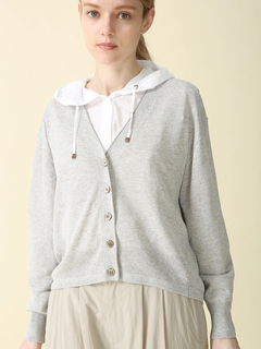 MORABITO BLANC(モラビトブラン) |ムーン ラメ入りニット カーディガン