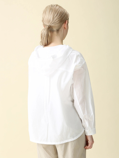 MORABITO BLANC(モラビトブラン) |ナイロンコットン タフタ フーディ ブラウス シャツ