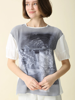 MORABITO BLANC(モラビトブラン) |【カタログ掲載】パリスプリント カットソー Tシャツ
