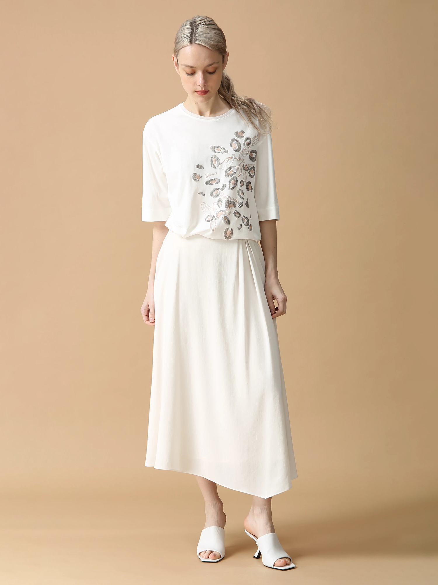 クールローレルカットソー 麦モチーフ Tシャツ ｜ MORABITO BLANC