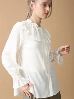 MORABITO BLANC(モラビトブラン) |サテンアムンゼン ブラウス