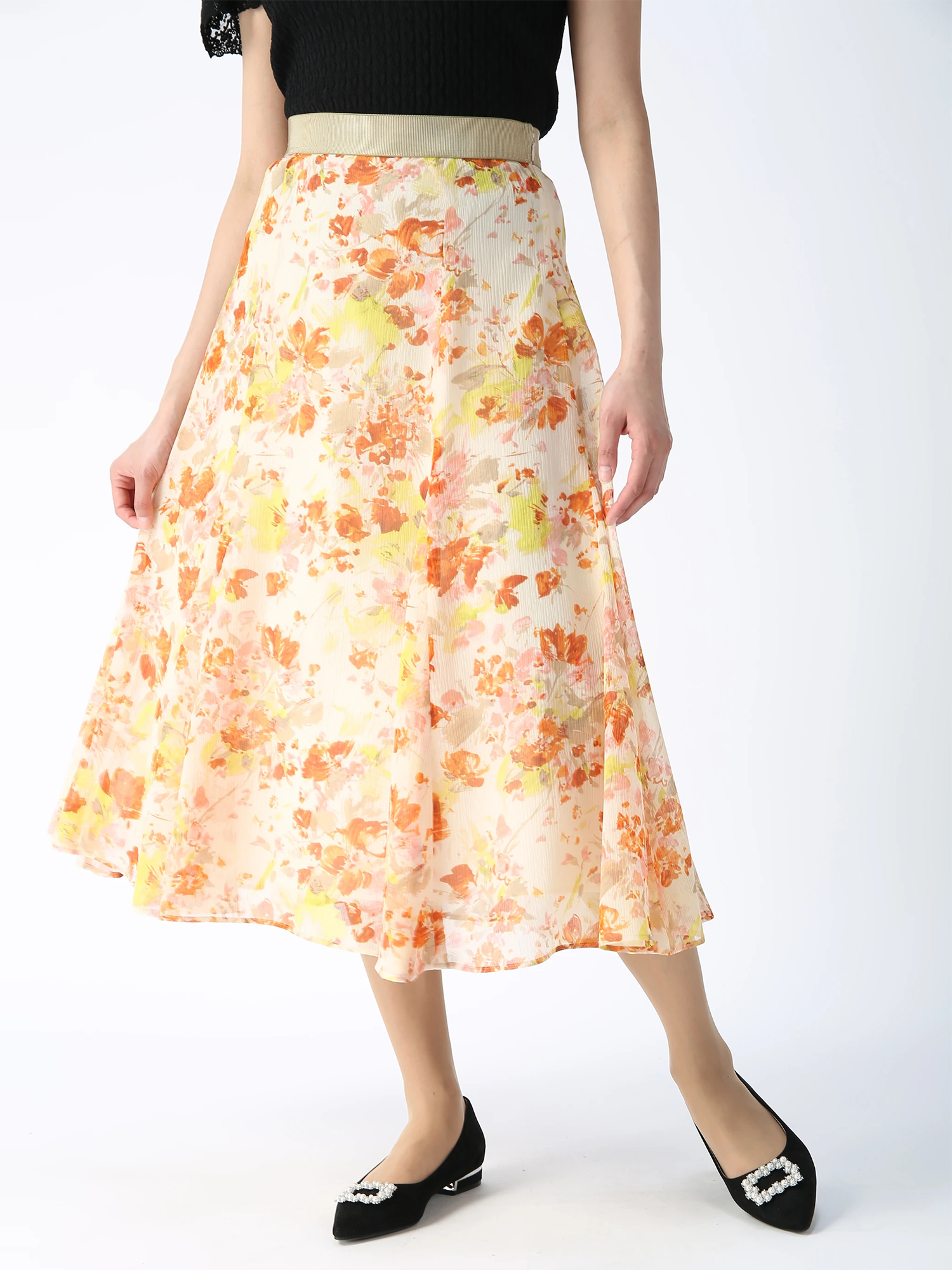 新品】Morabito Spell 花柄スカート